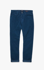 Cool Tapered Leg Pants In Azure Cord