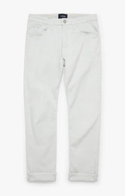 Cool Tapered Leg Pants In Pearl Twill