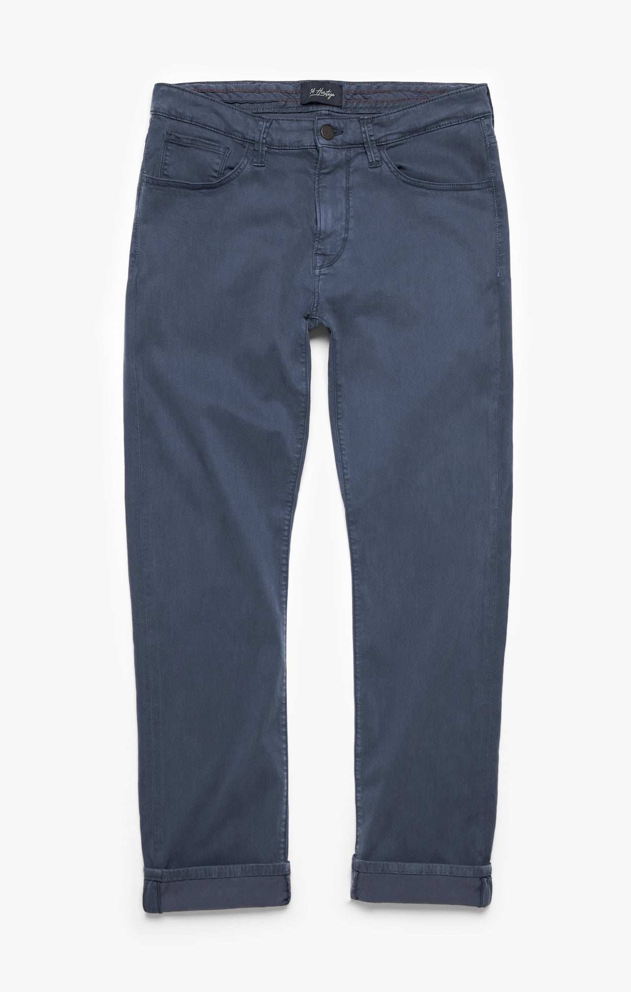 Cool Tapered Leg Pants In Dark Denim Twill