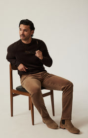 Cool Tapered Leg Pants in Cognac Cord