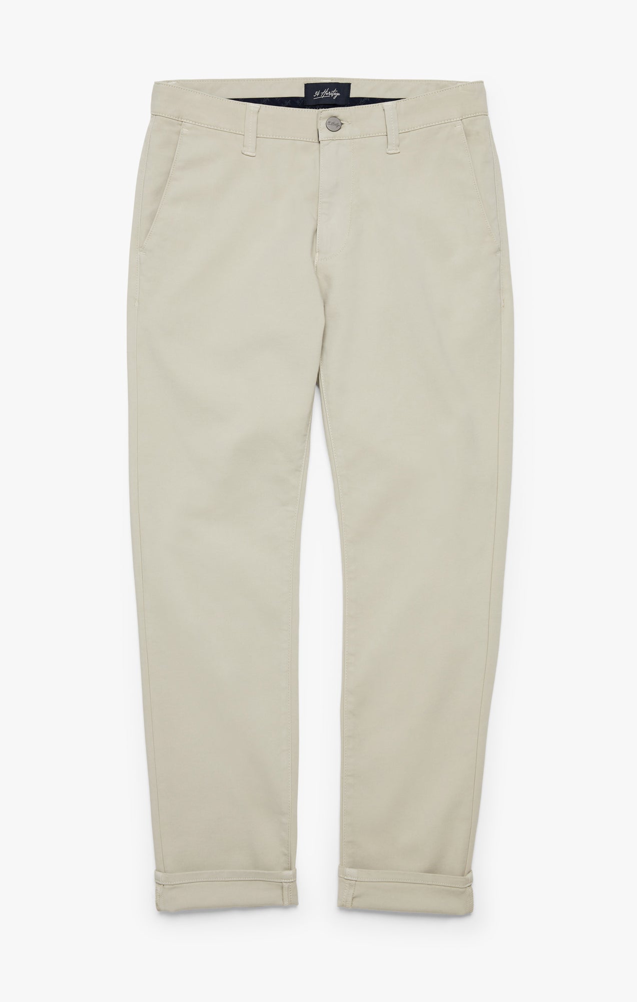 Verona Slim Leg Chino Pants In Willow High Flyer
