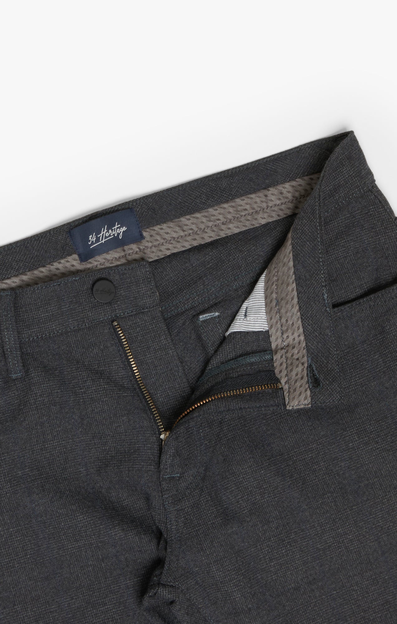 Courage Straight Leg Pants in Smoke Elite Check