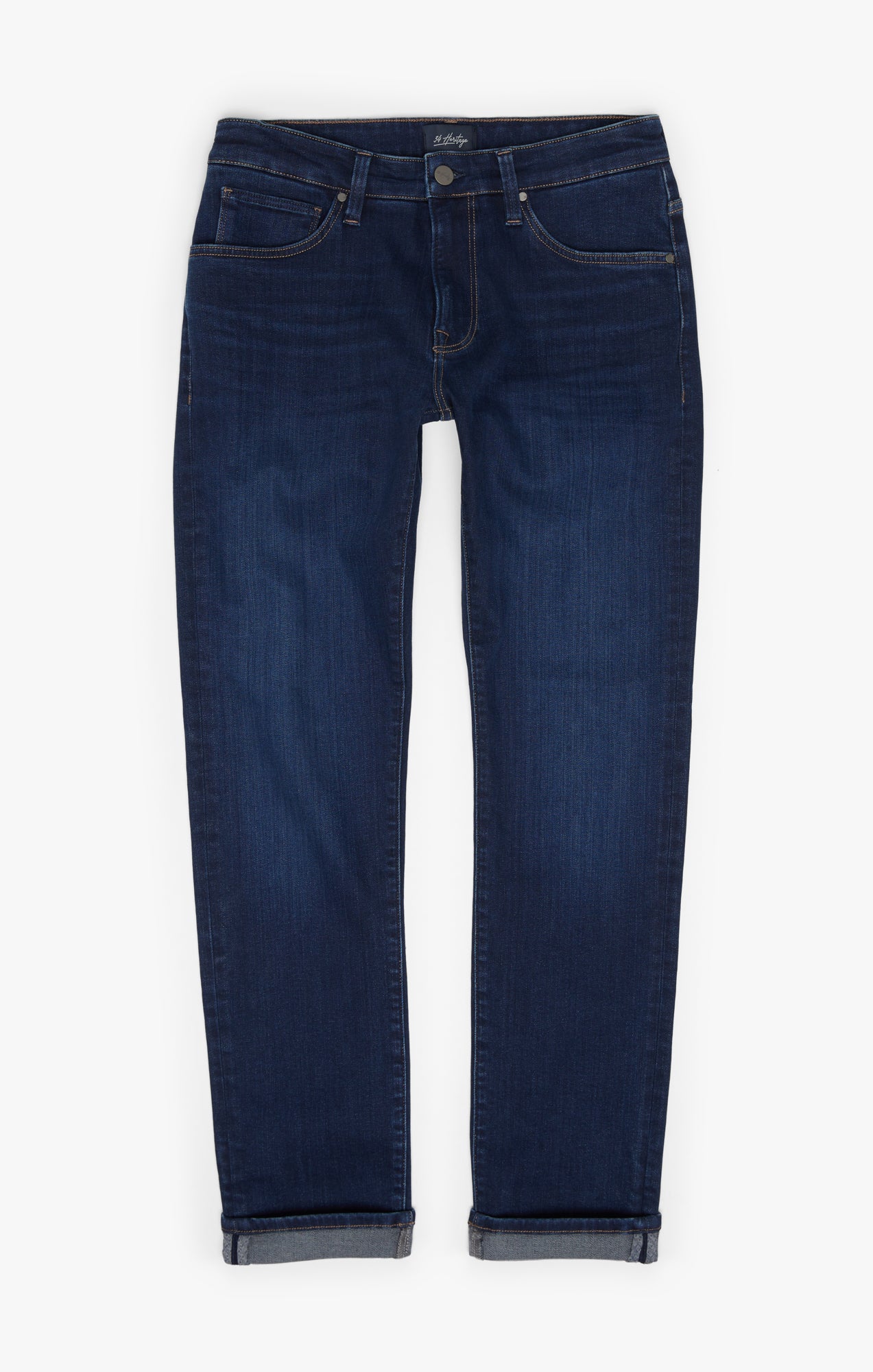 Courage Straight Leg Jeans In Dark Brushed Organic