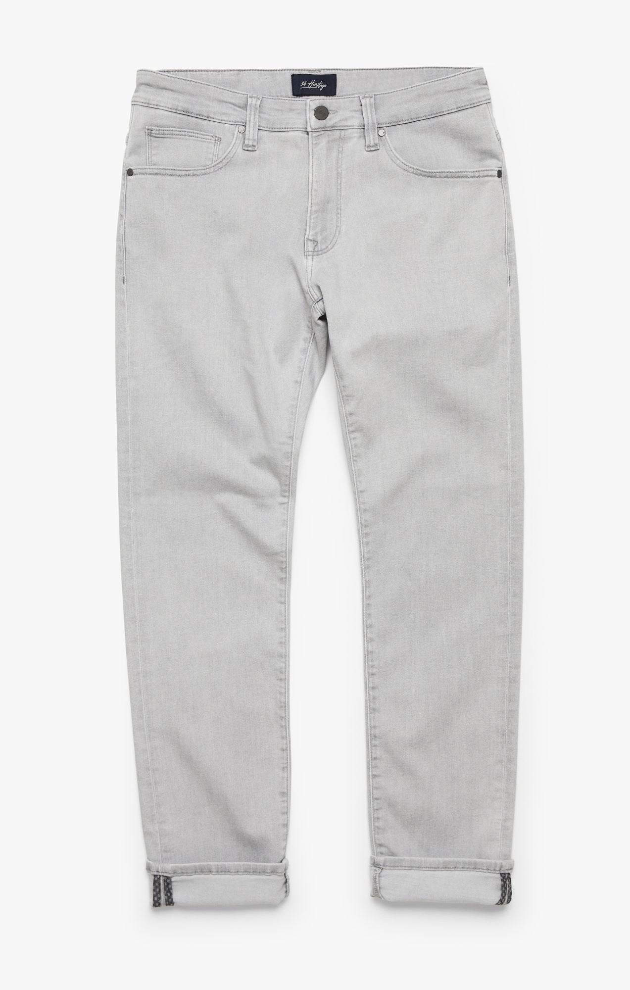 Courage Straight Leg Jeans In Light Grey Refined