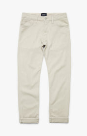 Courage Straight Leg Pants In Oyster Herringbone