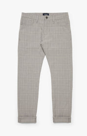 Courage Straight Leg Pants In Grey Checked