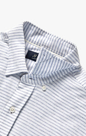 Horizontal Stripe Shirt in Indigo