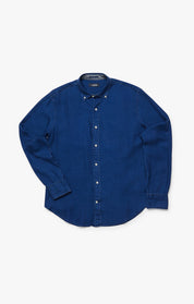 Denim Shirt In Mid Indigo