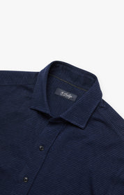 Structured Shirt In Navy Blue