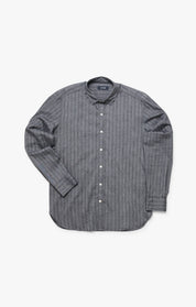 Herringbone Shirt In Anthracite Melange