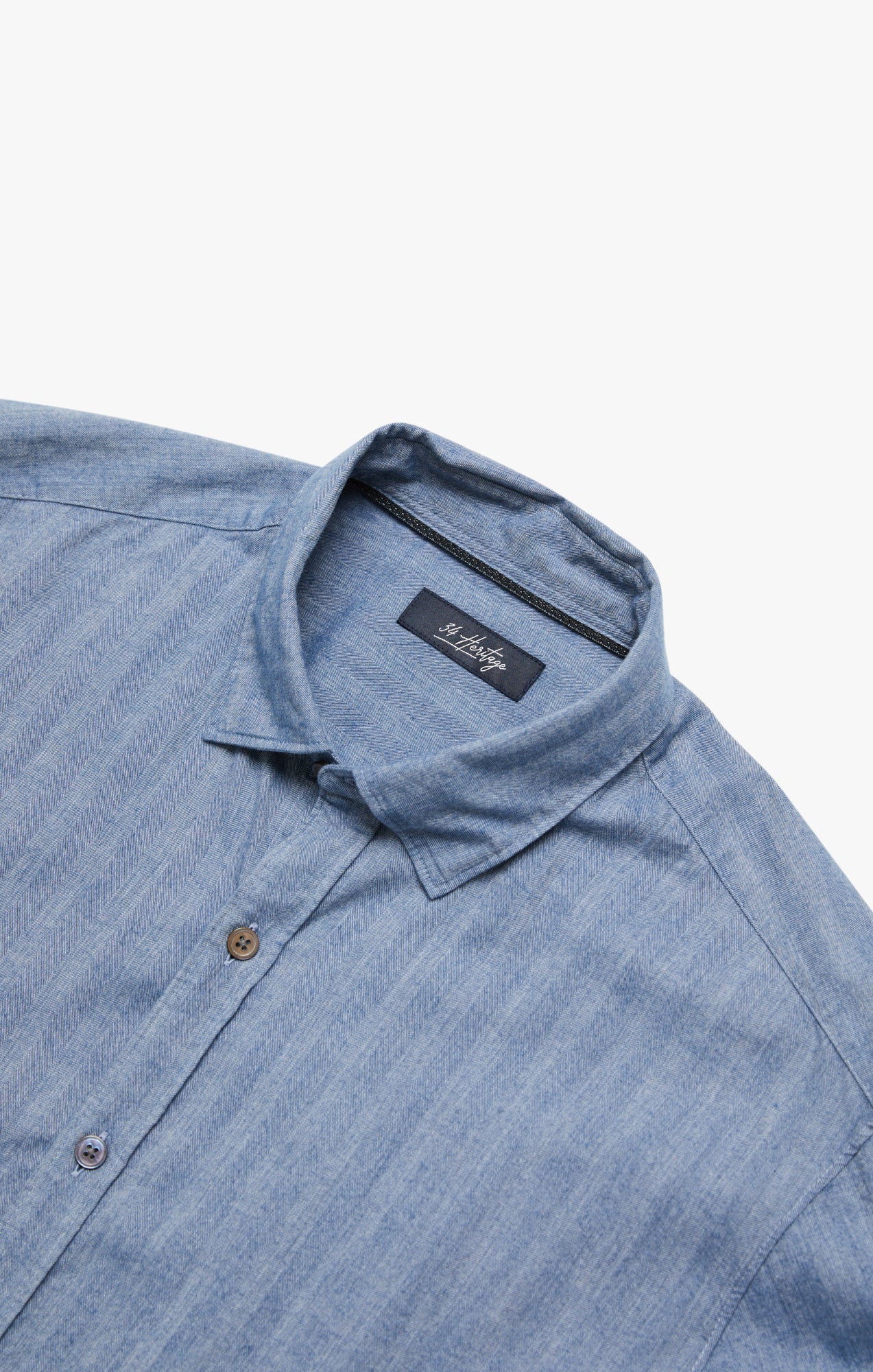 Herringbone Shirt In Blue