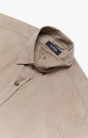 Corduroy Shirt In Beige