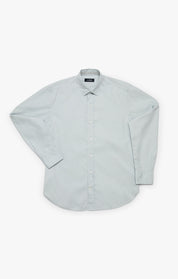 Luxe Twill Shirt In Pearl Blue