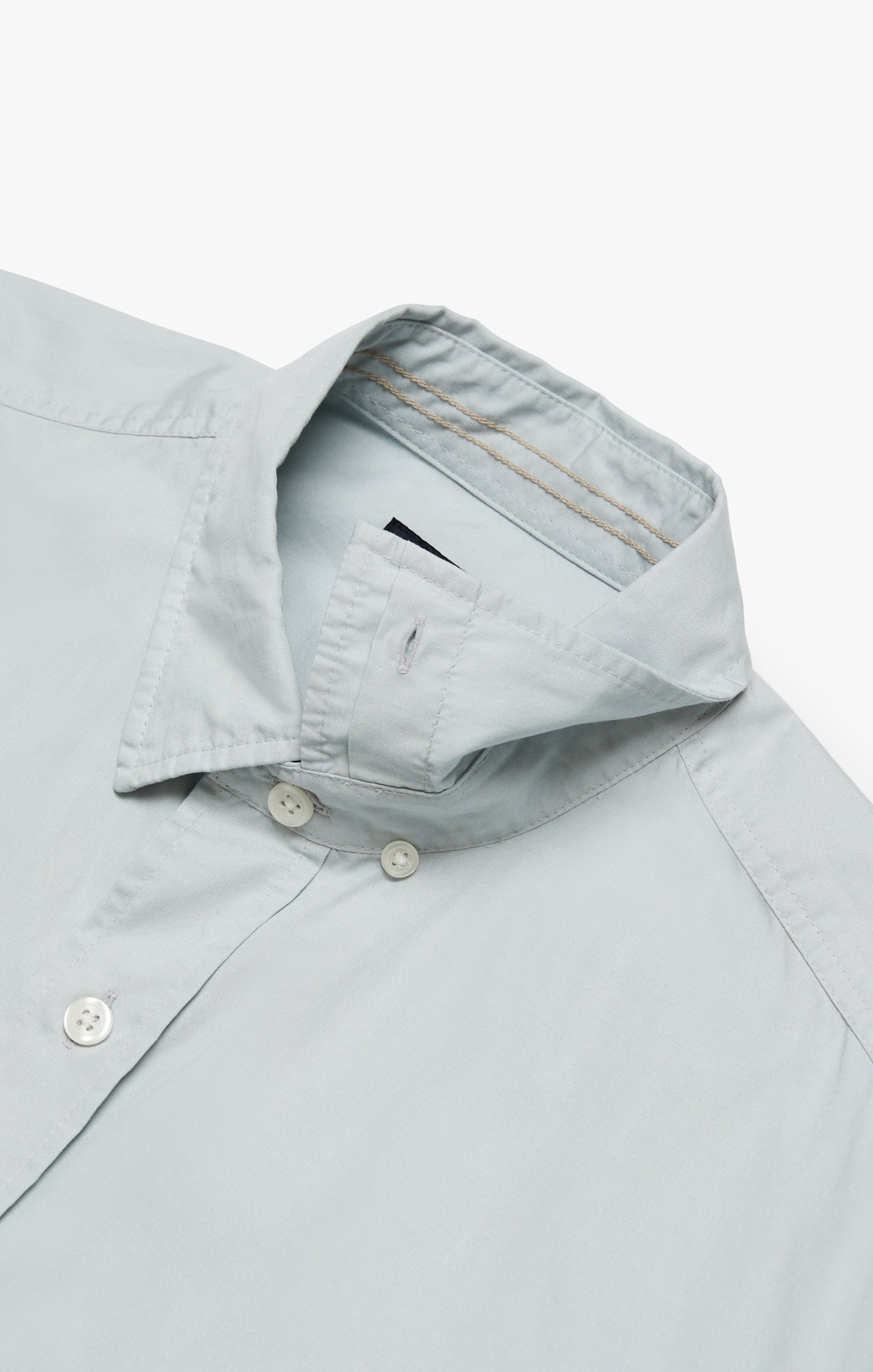 Luxe Twill Shirt In Pearl Blue