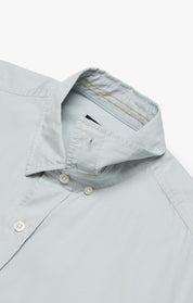 Luxe Twill Shirt In Pearl Blue