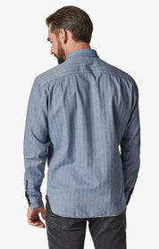 Herringbone Shirt In Blue