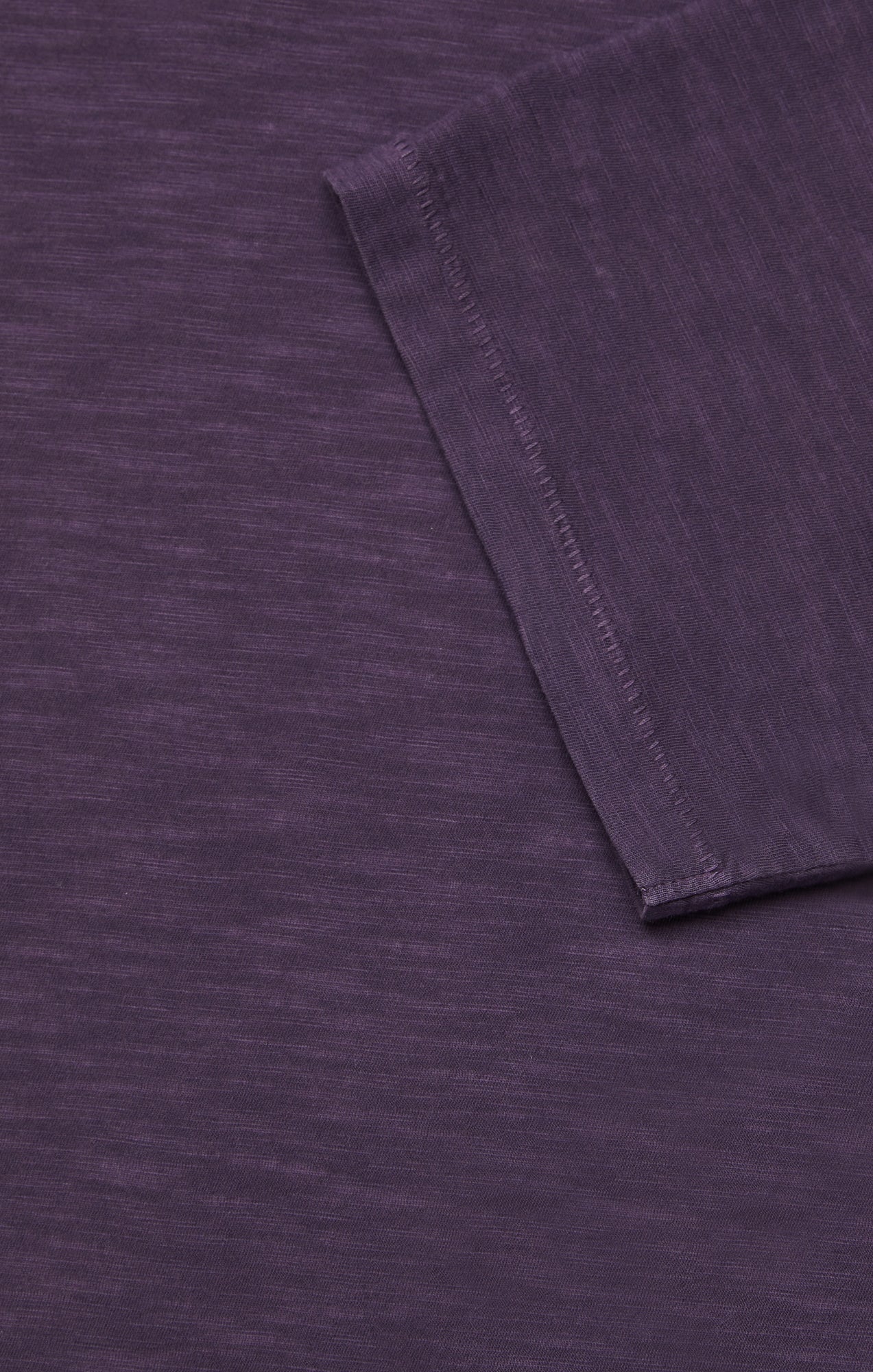 Slub Crew Neck T-Shirt In Sweet Grape