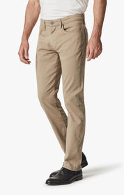 Cool Tapered Leg Pants In Cashew Brushed Twill