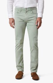 Courage Straight Leg Pants In Iceberg Green Twill