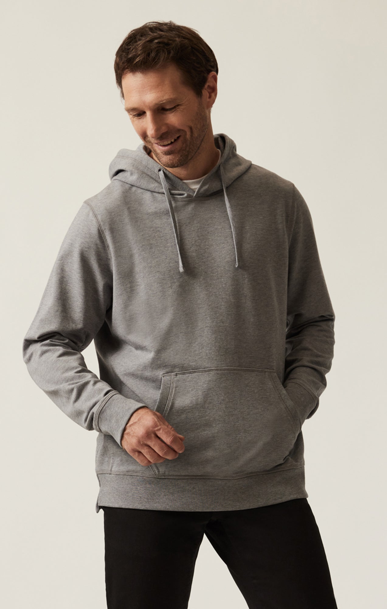 34 Heritage French Terry Hoodie L Grey Melange