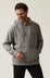 French Terry Hoodie In Grey Melange