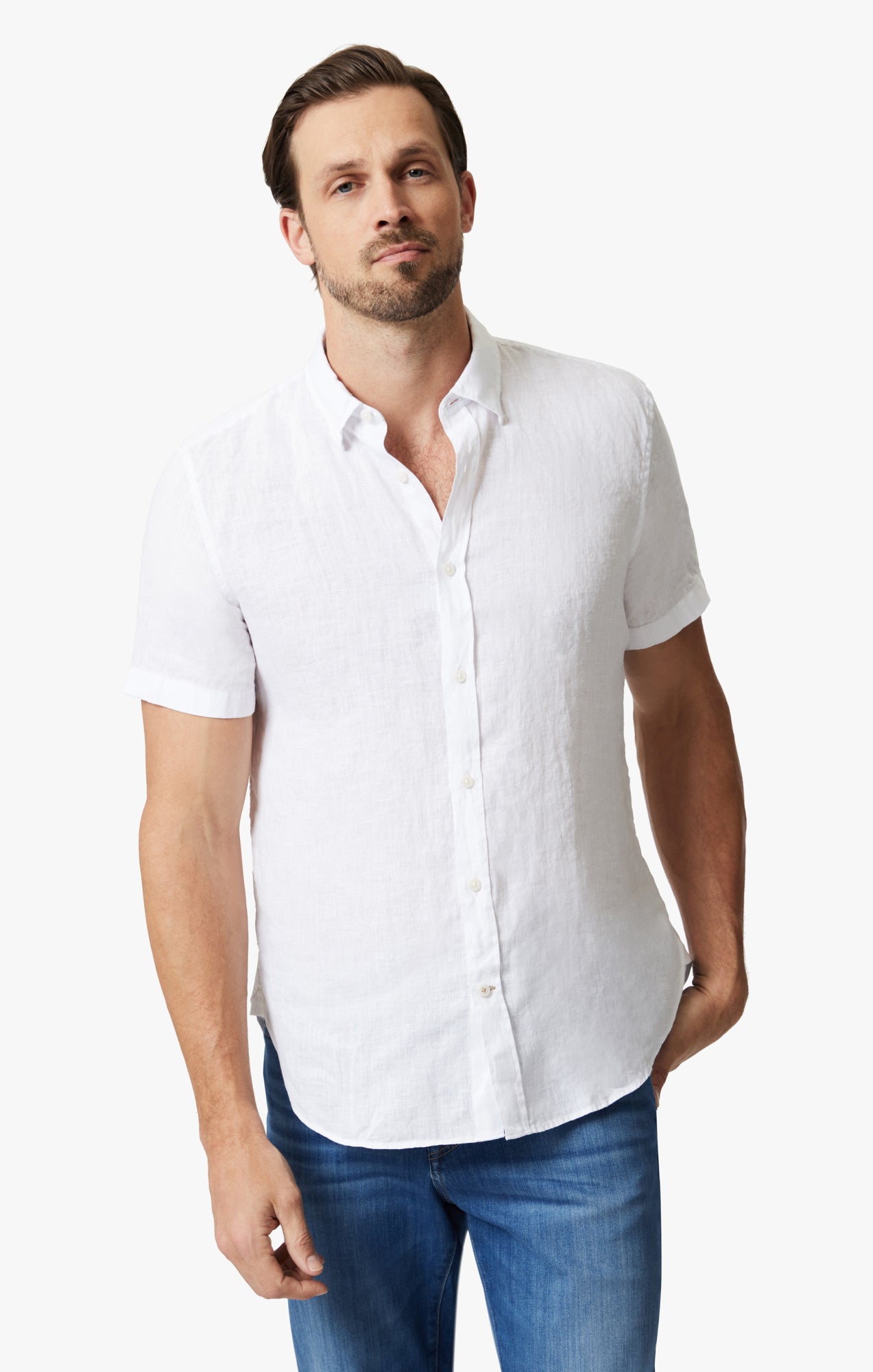 White Short Sleeve Shirt fashion