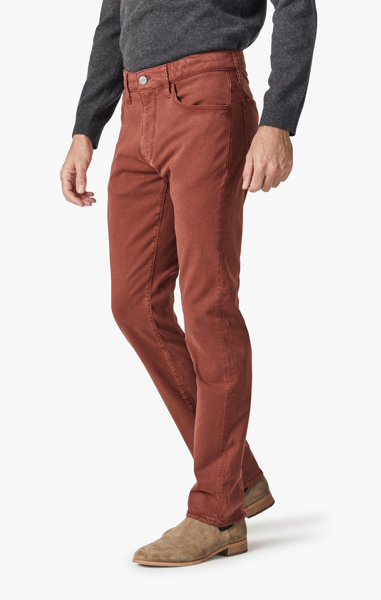 Cool Tapered Leg Pants in Cinnamon Brushed Twill