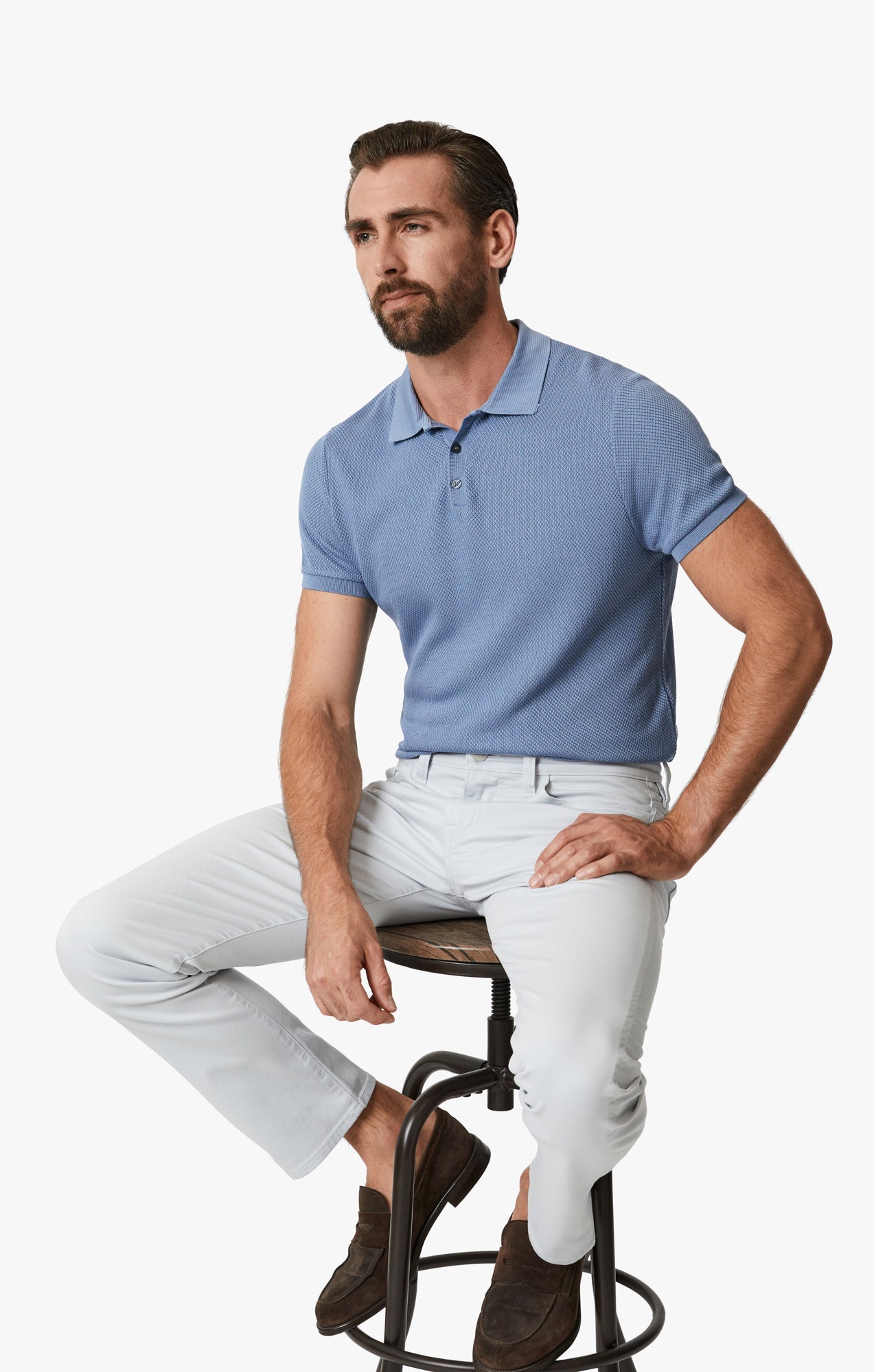 Courage Straight Leg Pants In Gray Dawn Coolmax