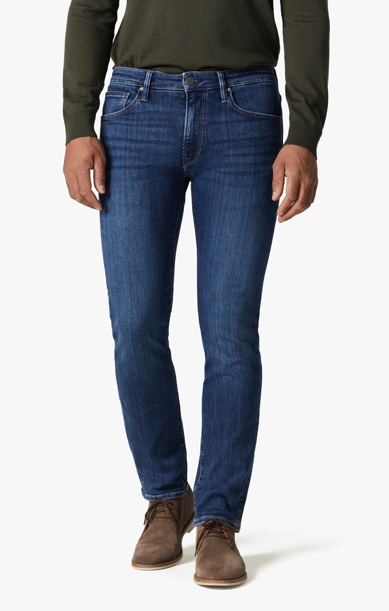 Courage Straight Leg Jeans in Deep Brushed Organic