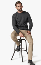 Cool Tapered Leg Pants In Cashew Brushed Twill
