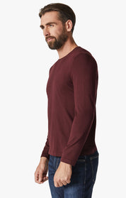 Crew Neck Sweater In Decadent Chocolate