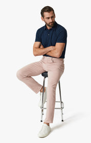 Cool Tapered Leg Pants In Blushed Twill