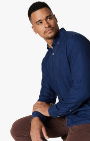 Denim Shirt In Mid Indigo