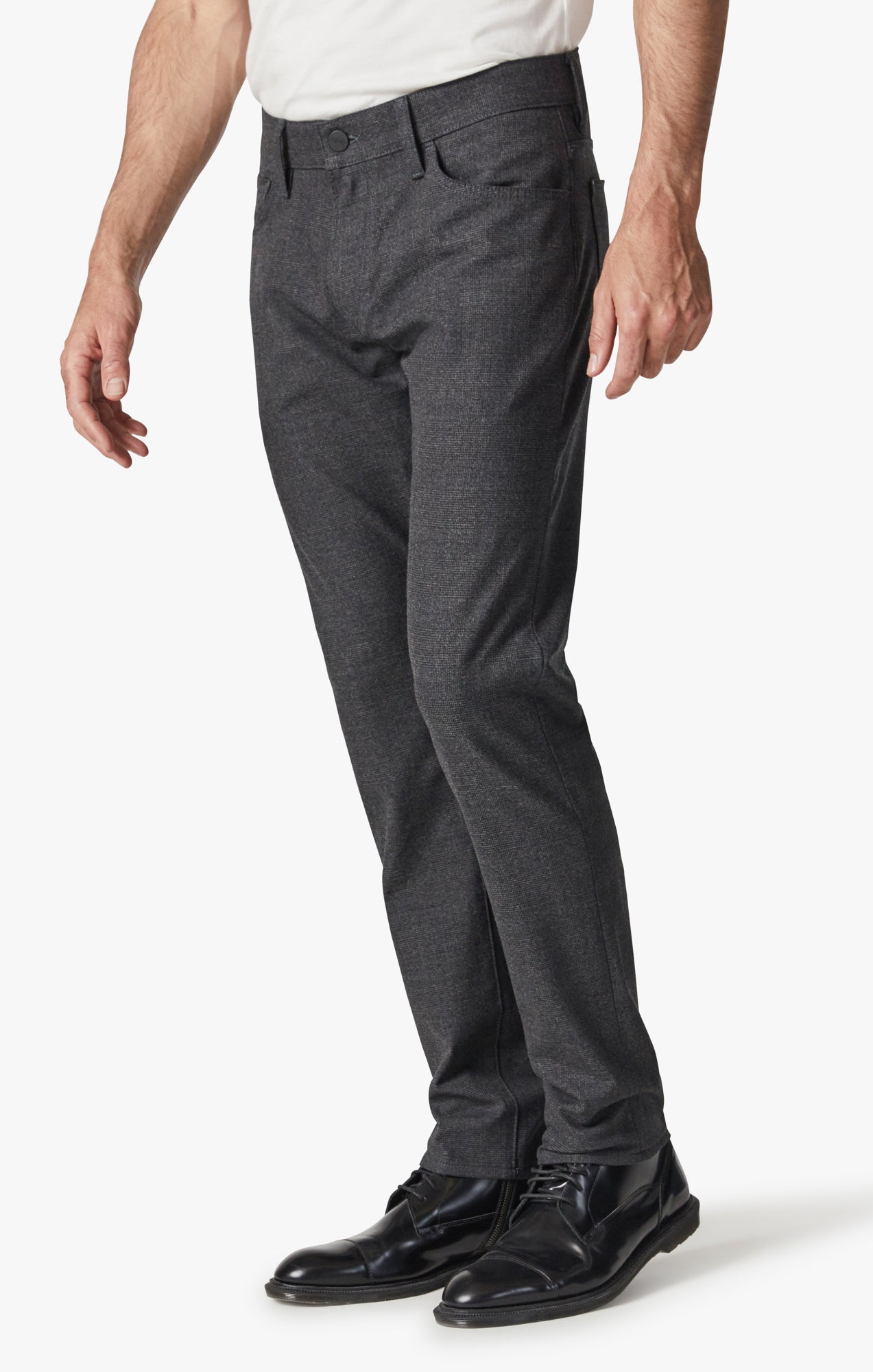 Courage Straight Leg Pants in Smoke Elite Check