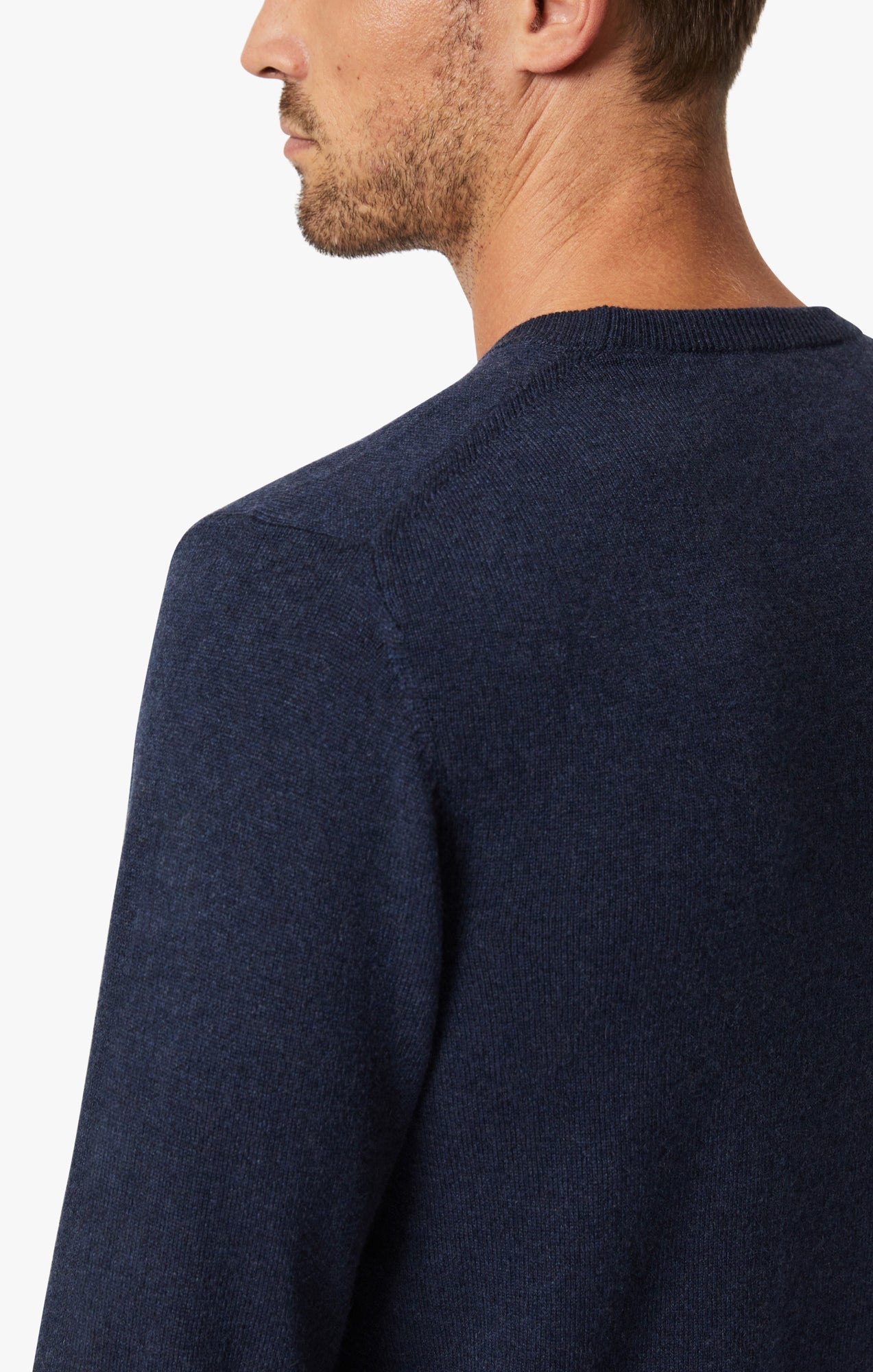 Cashmere Crew Neck Sweater In Navy