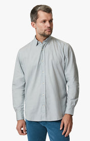 Luxe Twill Shirt In Pearl Blue