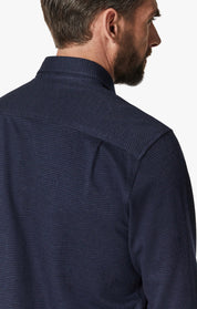 Structured Shirt In Navy Blue