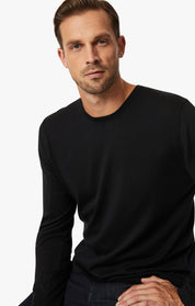 Crew Neck Sweater In Black