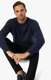 Cashmere Crew Neck Sweater In Navy