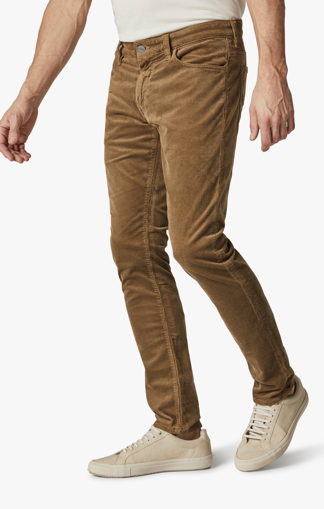 34 Heritage Cool Mid-Rise Tapered Leg Pants In Tobacco Cord – 34