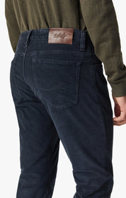 Cool Tapered Leg Pants In Navy Cord