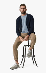Verona Slim Leg Chino Pants In Walnut High Flyer