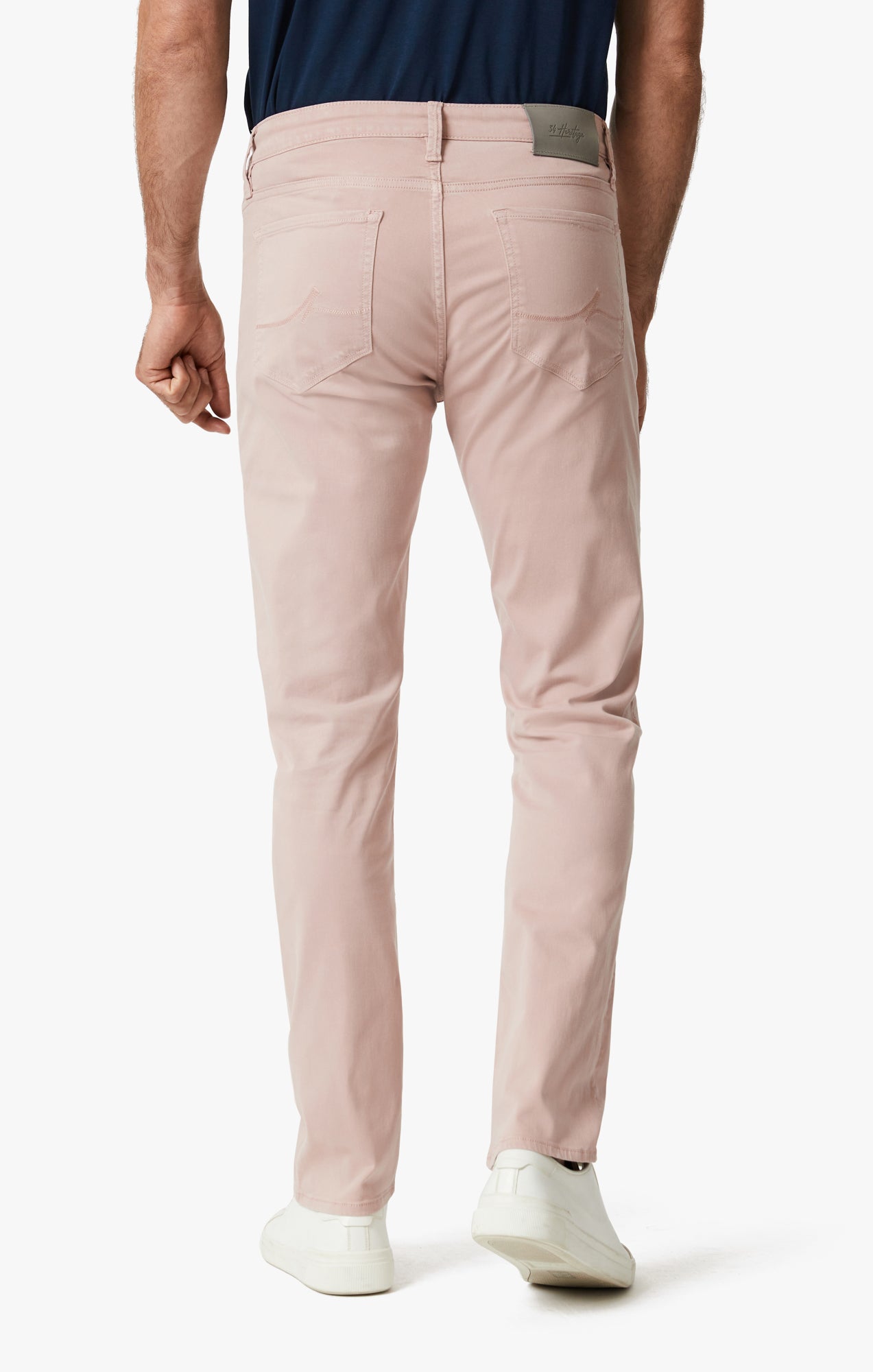 Cool Tapered Leg Pants In Blushed Twill