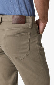 Courage Straight Leg Pants In Walnut Herringbone