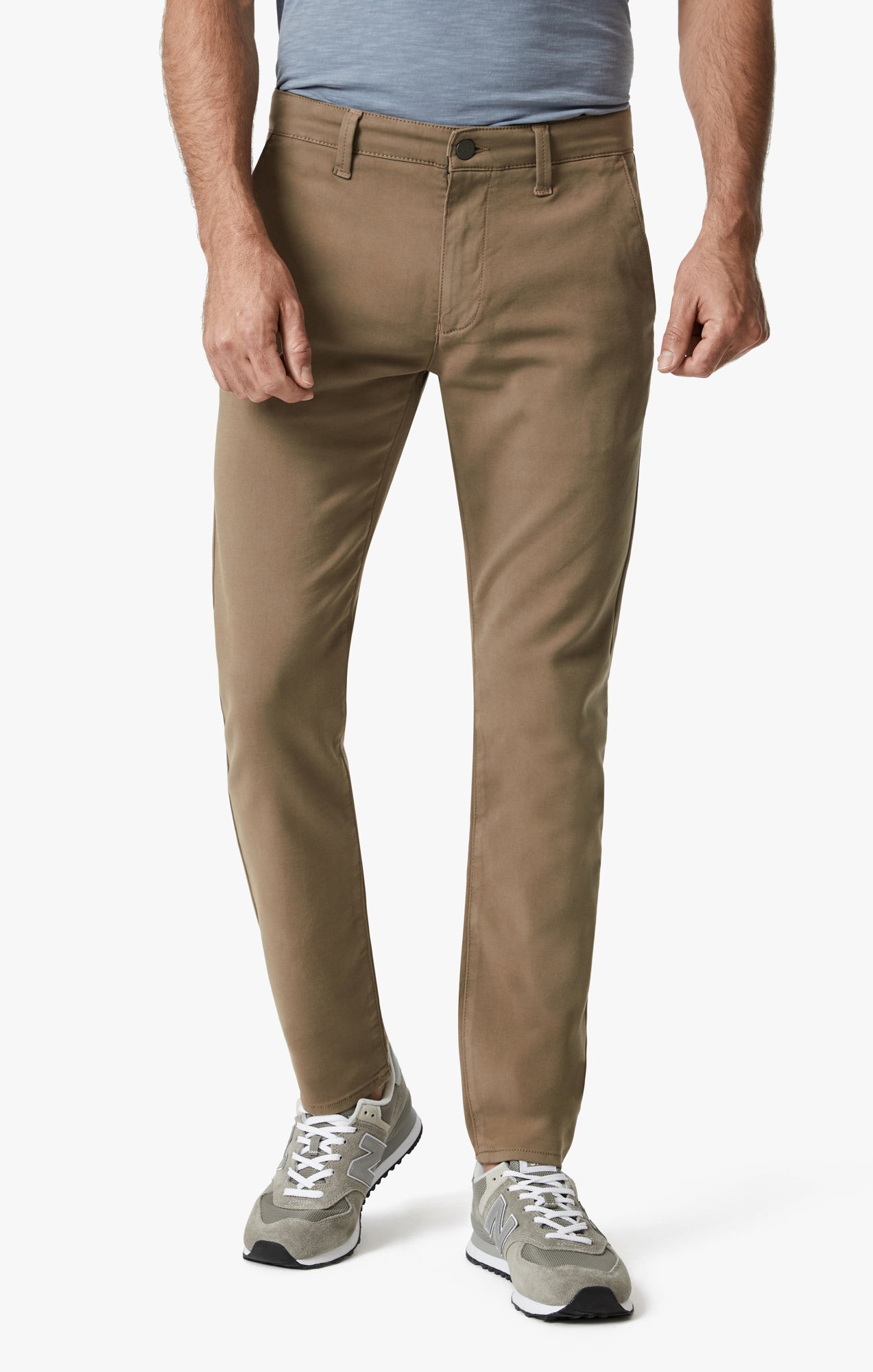 Verona Slim Leg Chino Pants In Walnut High Flyer