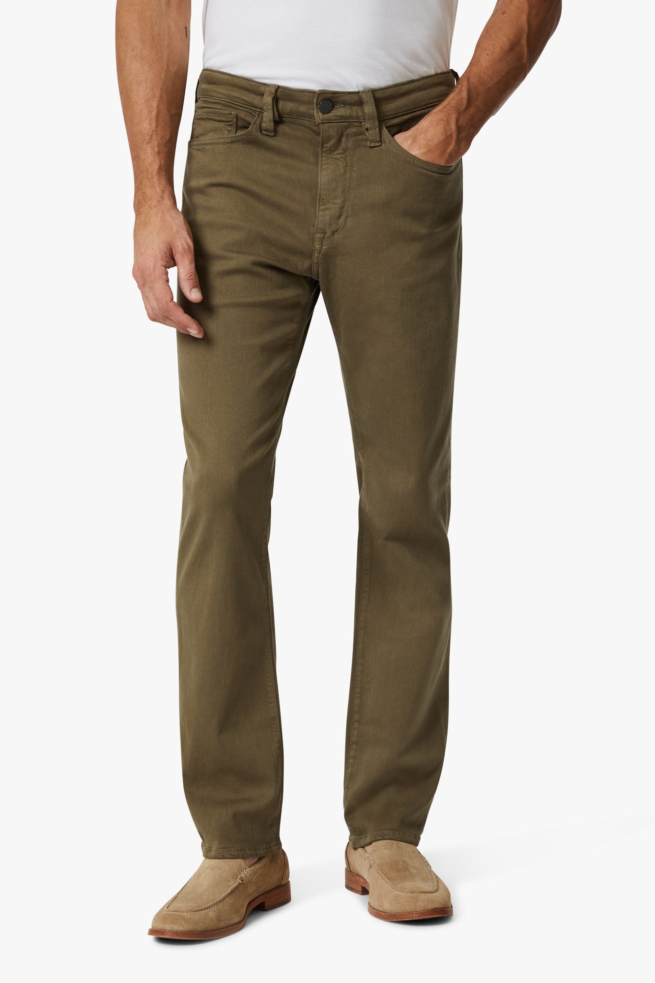 Charisma Relaxed Straight Leg Pants In Walnut Comfort