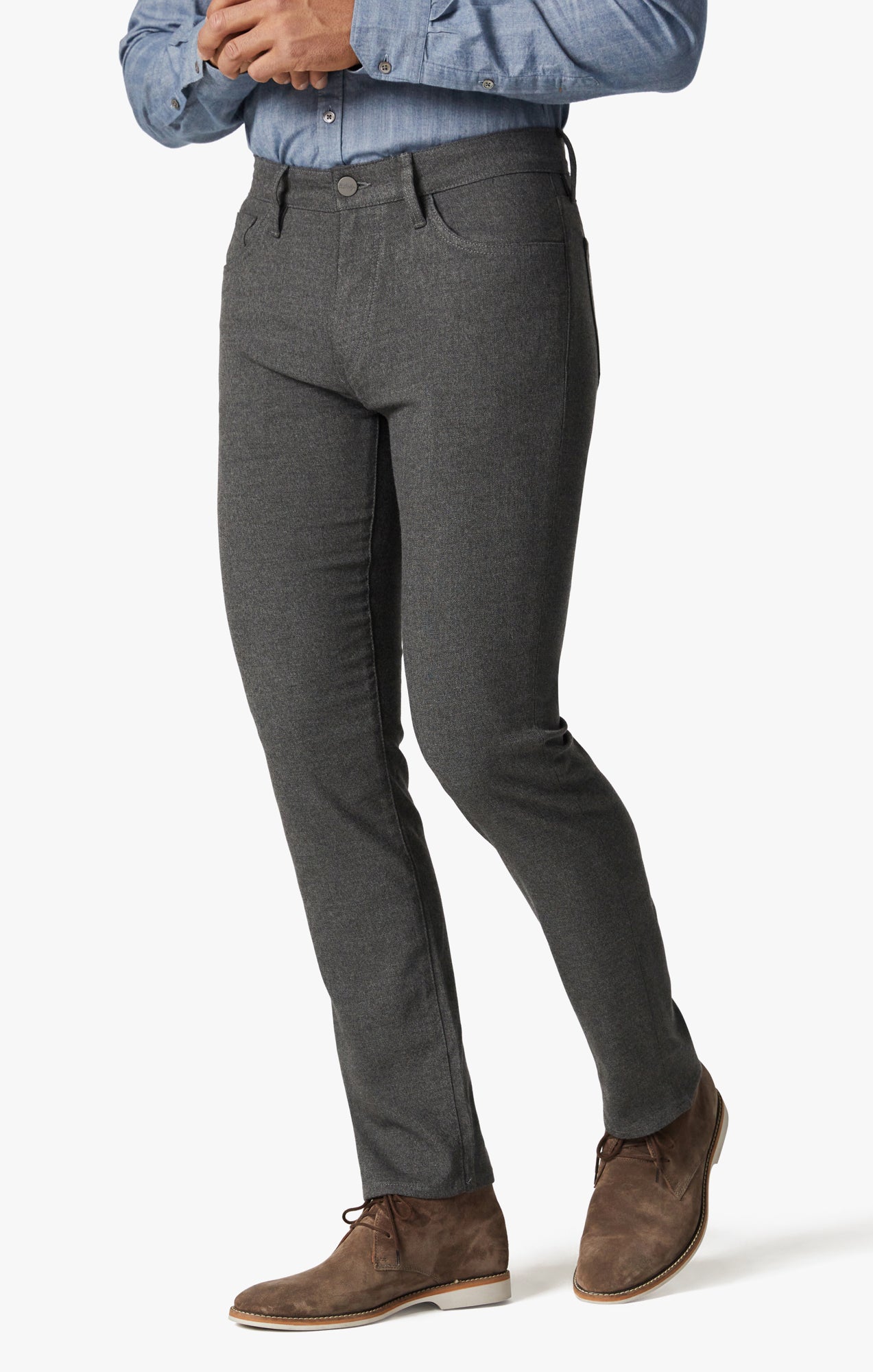 Courage Straight Leg Pants in Grey Elite