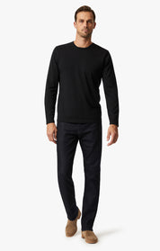 Crew Neck Sweater In Black