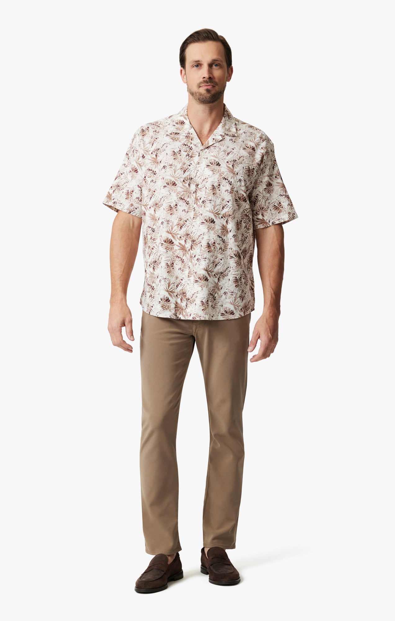 Desert Short Sleeve Shirt In Ecru