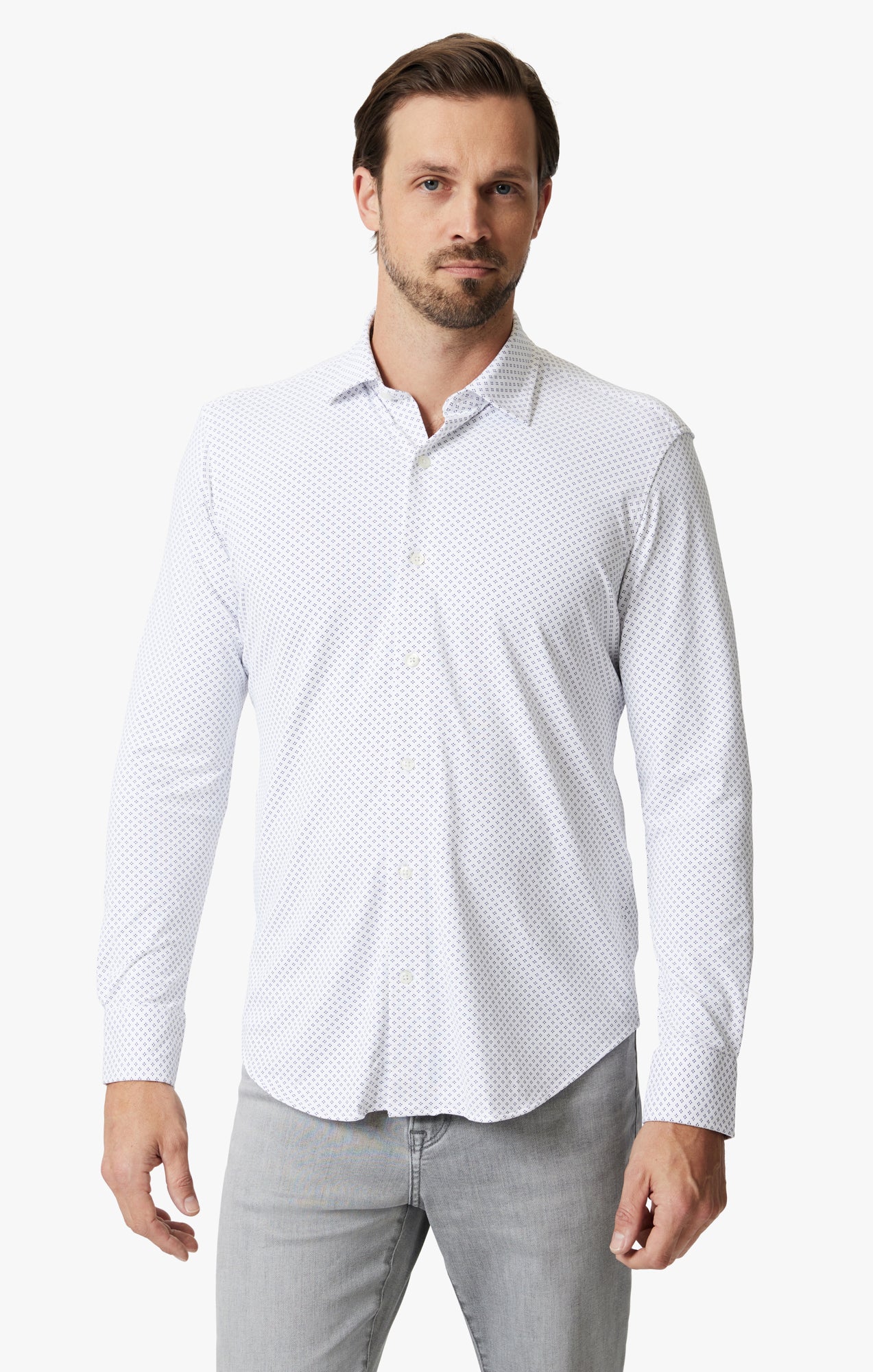 Diamond Dot Shirt In White